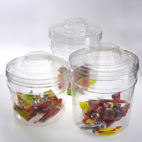 151 fl. oz. Clear Tubs PVC Storage Container, 7 x 7.50 in. Knobbed Lid, One Case