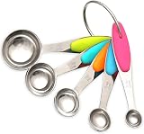 H&S Stainless Steel Measuring Spoons Set of 5 for Baking view 1