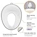 Potty Training Seat for Boys and Girls - Toddler Toilet Seat - Portable Travel Potty Seat - Toilet Training Seat Adapter - Potty Trainer for Kids - Baby Potty Ring Toilet Trainer by Oxlay. White/Gray