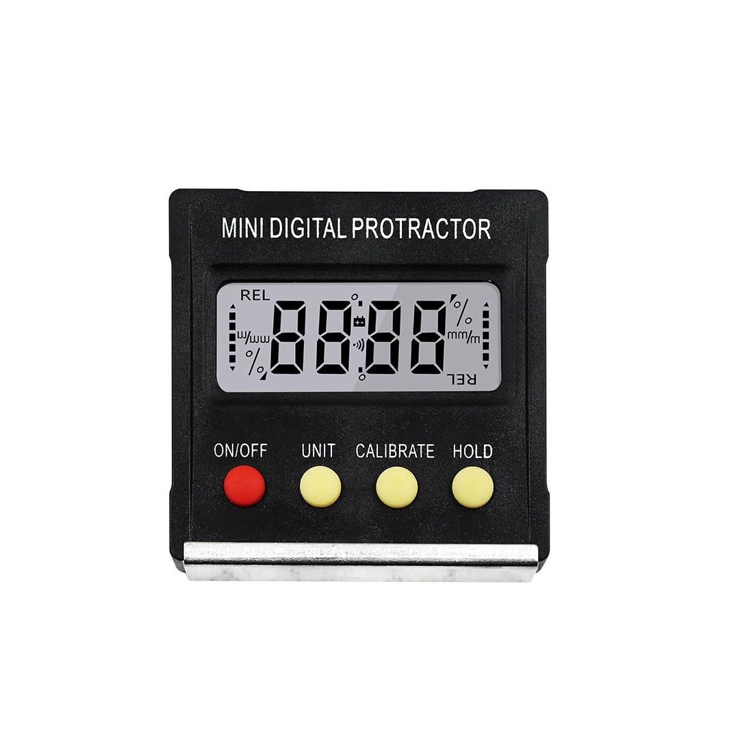 Aofan Digital Angle Gauge with Magnetic Base - 0.1° Precision LED Level Finder for Woodworking, Miter Saws & Automotive Repair (Portable 55mm)