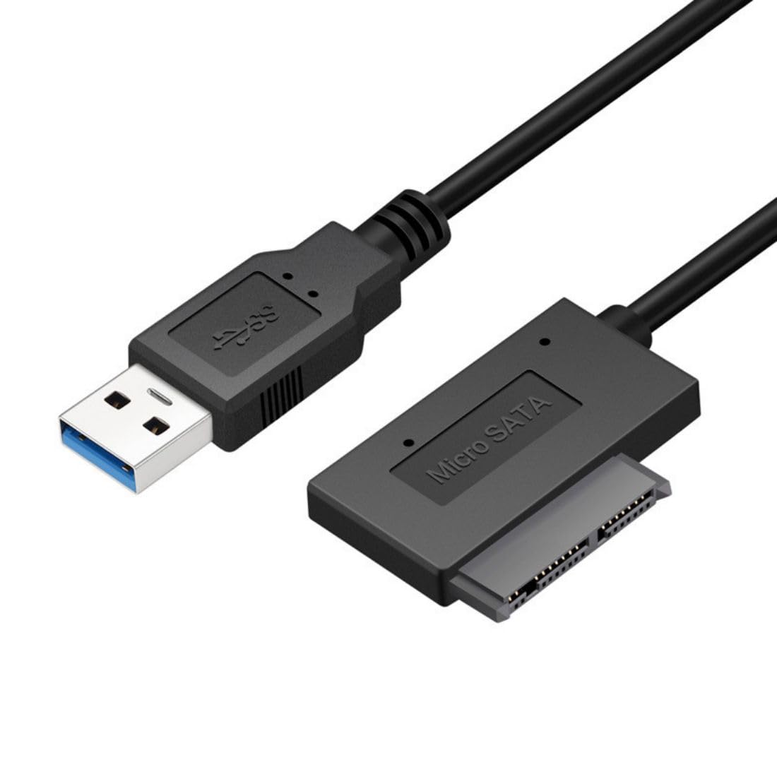 chenyang CY USB Adapter Cable USB 3.0 to Micro SATA 7+9 16 Pin 1.8" 90 Degree Angled Hard Disk Driver SSD Adapter Cable 10cm