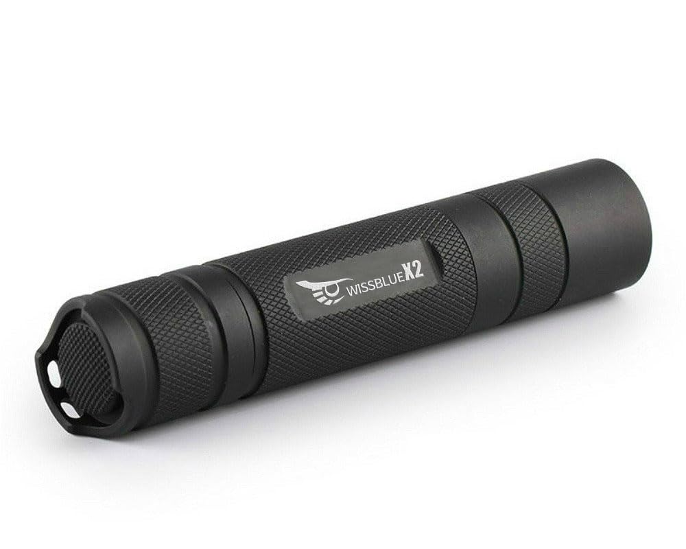 wissblue X2 Military Grade Tactical Flashlight Rechargeable, 6 Modes 1600 High Lumen Flashlight, Magnetic Base COB Light (X2)