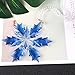 XIANGBAN Ice Smurfs Crystal Snowflake Ornaments Home Decor Winter Decoration (2019-Blue)