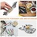 Julance Magnetic Measuring Spoons Set, Stainless Steel, Upgraded Colourful Dual Sided Teaspoon Set, Fits in Spice Jars, Tablespoon Set for Measuring Dry and Liquid Ingredients, Set of 6