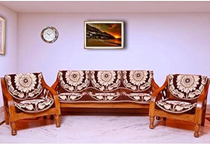 LatestHomeStore PolyCotton HomeDecorative Sofa Cover (set of 6 pcs)