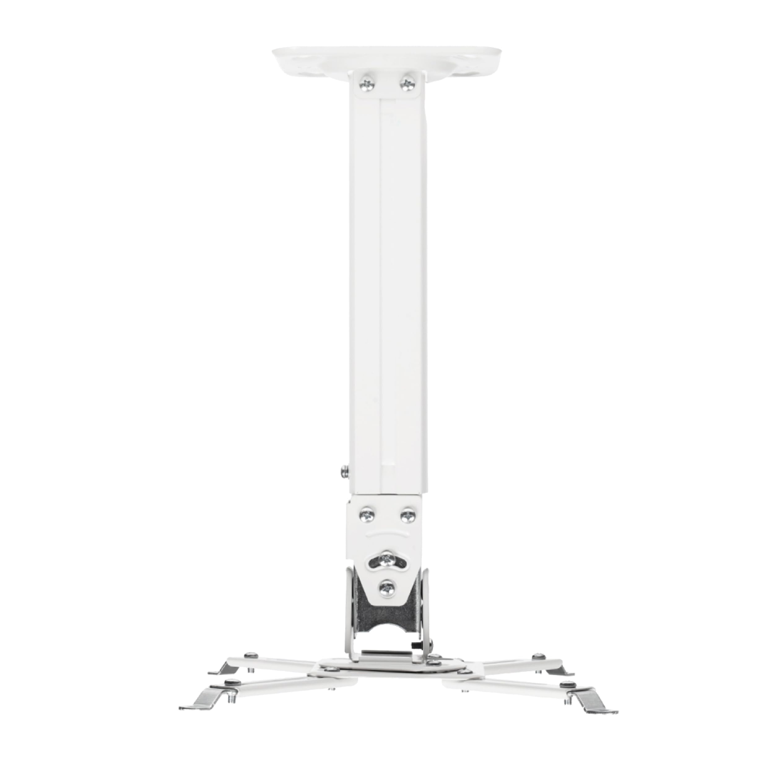 ONKRON Universal Projector Ceiling Mount Extendable Weight up to 10 kg, Projector Ceiling Bracket Tilt & Swivel, Height Adjustable Wall Mounts for Video Projectors, for Home Cinema White K5A-W