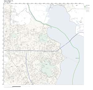 Amazon.com: ZIP Code Wall Map of Ferry Pass, FL ZIP Code Map Laminated