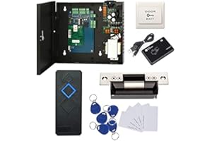 Single Door Complete TCP/IP Network Access Control Panel System Kits with 110V Power Supply Box + Electric ANSI Strike Lock+R