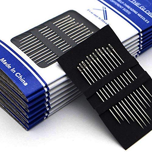 image for SHTCUS 24pcs Needles Stitching Pins, One Second-Needles Big Eye Sewing