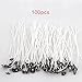 DR. Machinist 4.7 Inch Candle Wick with Candle Wick Centering Device for Candle Making and Candle DIY, 100Pcs, Low Smoke and Natural.