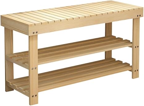 Amazon リビング 玄関 廊下 クローク用の大きな収納棚付き2階建てシューズラック50x29x40cm シューズラック オンライン通販