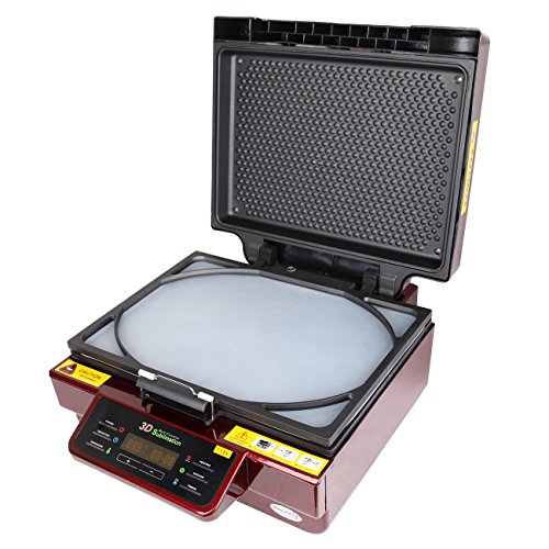 PanelTech 3D Vacuum Sublimation Printer Heat Press Transfer Machine For Coffee Mug Cap Phone T-Shirt (RED)