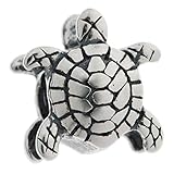 Sterling Silver Sea Turtle Nautical Animal Bead for European Charm Bracelets