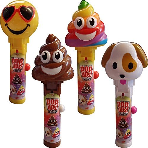 Party2u Emoji Pop Up Lollipop (ONLY 3 Supplied, Designs Chosen At Random)