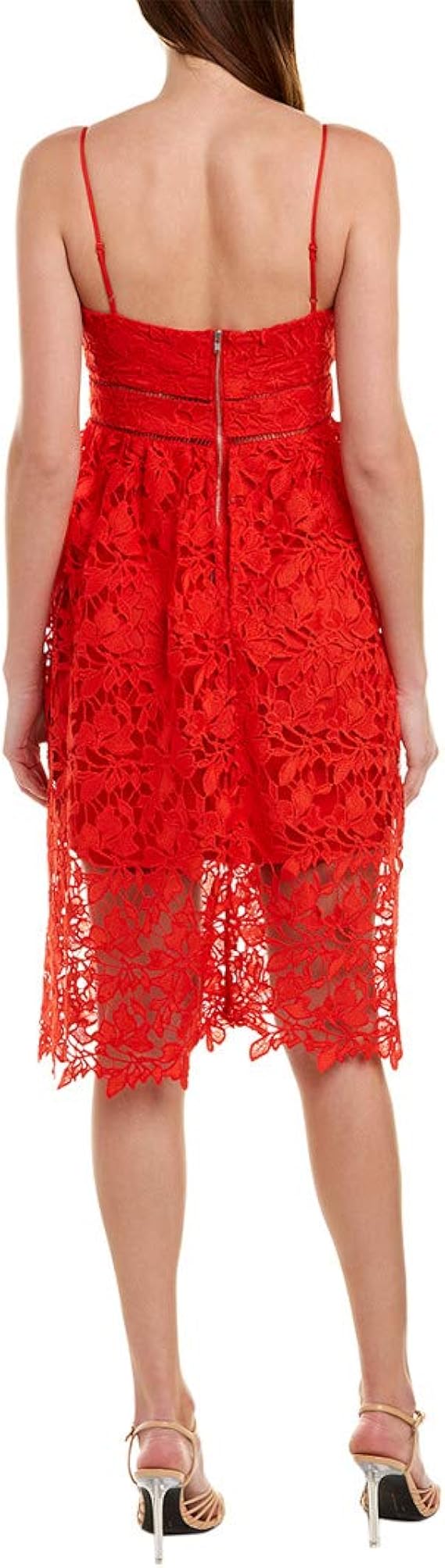 amazon red lace dress