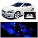Ameritree Nissan Maxima 2009-2014 (11 Pieces) Blue LED Lights Interior Package and White LED License Plate Kit
