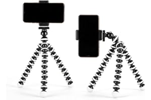 [Mini Tripod] Portable Mini Tripod Stand | Adjustable Height, Stainless Steel Material, Flexible | for Smartphone, Desktop Pr