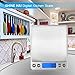 SHINE HAI Digital Kitchen Scale, Stainless Steel High-Precision Pocket Food Scale, 0.1g - 3000g Multifunctional Pro Scale with Back-Lit LCD Display, Tare, PCS Features, Silvery (Batteries Included)