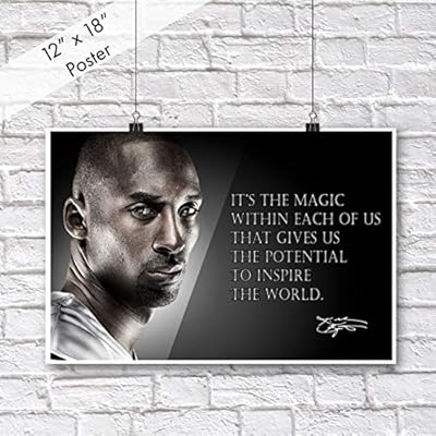 Kobe Bryant Poster Quote Black History Month Posters Los Angeles Lakers Quotes Basketball Sports Decor Coaching Wall Art Growth Mindset Teacher Educational Teaching Quotes Elementary P066 Amazon Sg Home