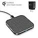 Wefunix 7.5W/10W/5W Fast Wireless Charging Pad with QC3.0 Adapter Designed for iPhone Xs/Xs Max/Xr/X/8/8Plus/Samsung Galaxy Note 9/8 S9/S9+/S8/S8+ and All QI Devices, QI Aluminum Wireless Charger
