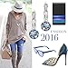 Qianse Blue Dangle Austrian Crystal Earrings