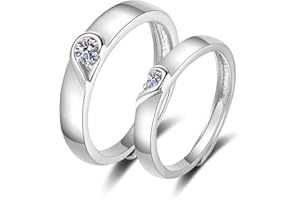 Matching Wedding Promise Rings for Couples Anniversary Engagement Gifts for Him and Her Ring Set for Women Men Birthday Gift 