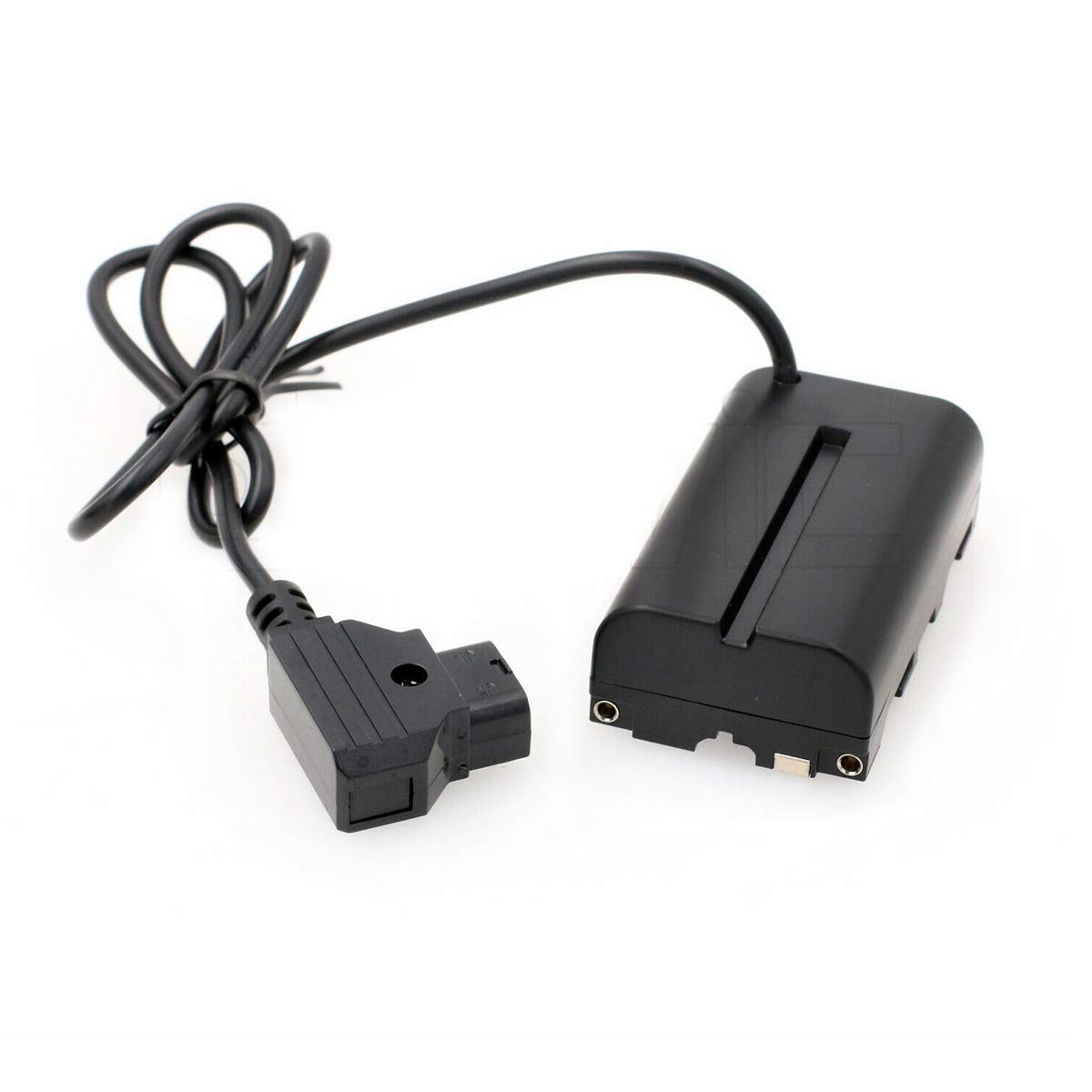 SZRMCC D-tap 2 Pin Male to NP-F970 F550 Dummy Battery for Atomos Shogun Ninja Inferno SmallHD Monitor (Straight Cable)