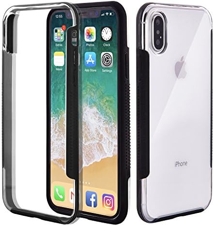 Funime Cellhone Cases Hybrid Bumper Case - Protective Shockproof Shock Absorption Back Clear