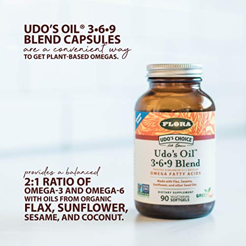 Flora Udo's Choice Omega 369 Oil Blend, Made with Organic Flax