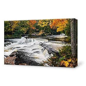 Canvas Wall Art for Living Room,Bedroom Home Artwork Paintings Waterfall Landscape Ready to Hang - 12x18 inches