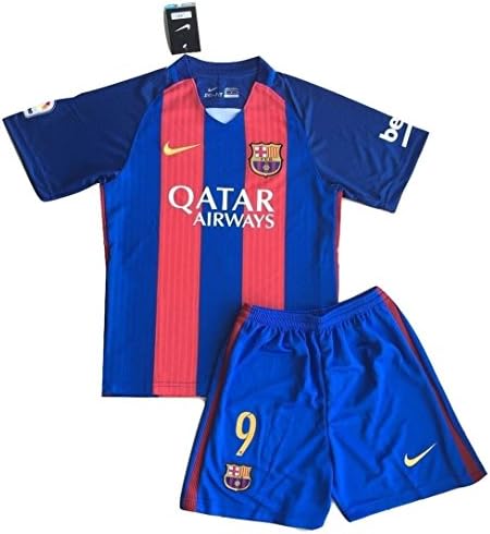 NEW #9 Suarez FC Barcelona Home Jersey with Shorts for Kids/Youth