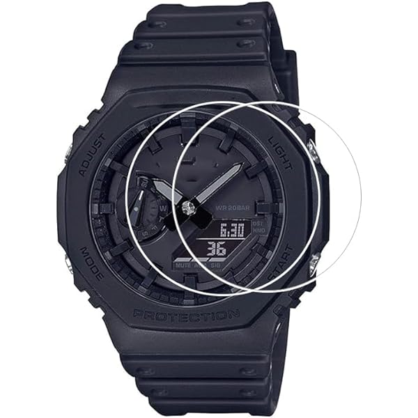 Casio G-Shock GA-2100 Black Carbon Resin Watch with Timer
