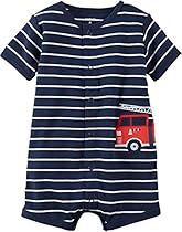 Carter's Baby Boys' Firetruck Creeper 3 Months