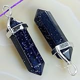 Gemstone Six Pyramid Healing Chakra Pendant 1.6