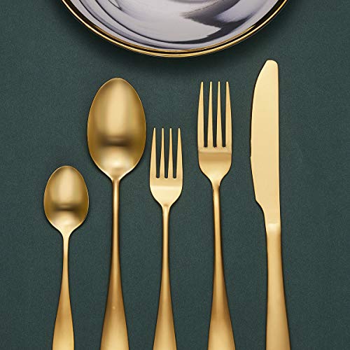 Flatware Set, 20piece Silverware Cutlery Set with Serving Pieces