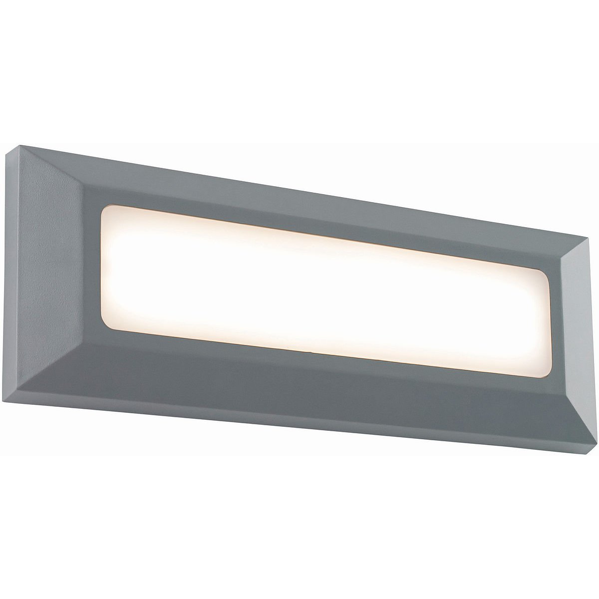 Severus Grey Finish Direct Warm White LED Outdoor Landscape Guide Pathway Driveway Wall Light IP65 Rated