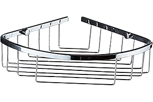 Dualoai Bathroom Corner Shelf, Bathroom Shelf Made of Stainless Steel, Rustproof, for The Kitchen, Spice Rack for Apartment, 