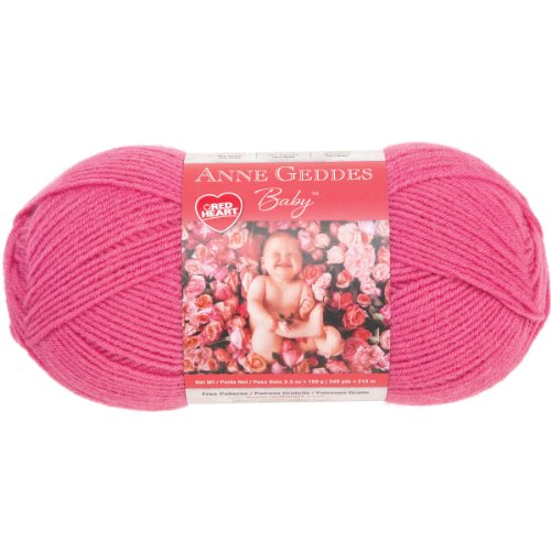 Red Heart Taffy Heart Anne Geddes Baby Yarn, Red