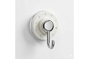 Suction Cup Hooks, High-Strength Vacuum, Traceless, Heavy Duty, Waterproof & Reusable Towel Hooks for Bathroom & Kitchen, 1Pc