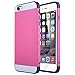 ULAK iPhone 6 Plus Case, Impact Resistant iPhone 6S Plus Case Anti-Scratch Protective Shell Shockproof TPU Bumper Cover Card Slot Holder for iPhone 6/6S Plus 5.5 inch-Rose/Purple