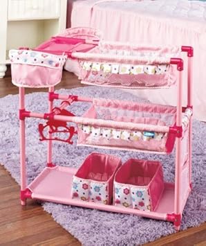 baby doll bed and changing table