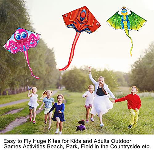 Kites for Kids Ages 48 812, Dinosaur Kites for Adults Easy to Fly