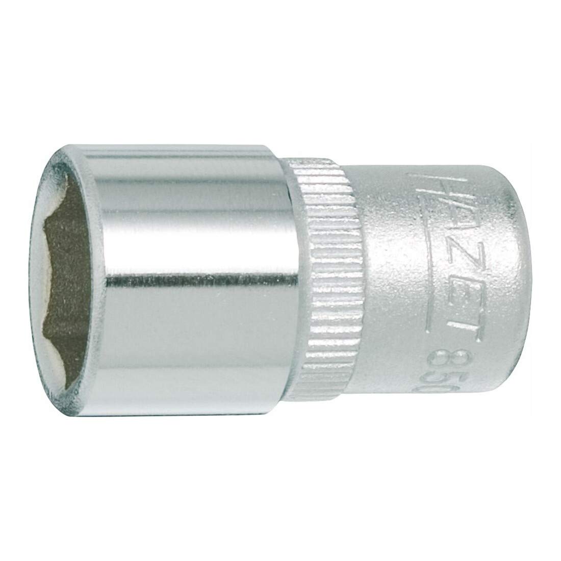 HAZET 850-12 25 mm 6-Point Hexagon Traction Profile Socket - Chrome-Plated/Polished
