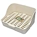 Md trade Square Potty Trainer Corner Litter Bedding Box Pet Pan for Small Animal/Guinea Pig/Rabbit/falesaur/Ferrets(White)