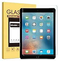 New iPad 9.7" (2018 & 2017) / iPad Pro 9.7 Screen Protector, SPARIN Tempered Glass Screen Protector - Apple Pencil Compatible/High Definition/Scratch Resistant