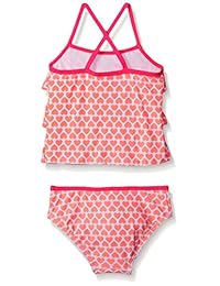 Carter las niñas del corazón de dos piezas Ruffle Tankini