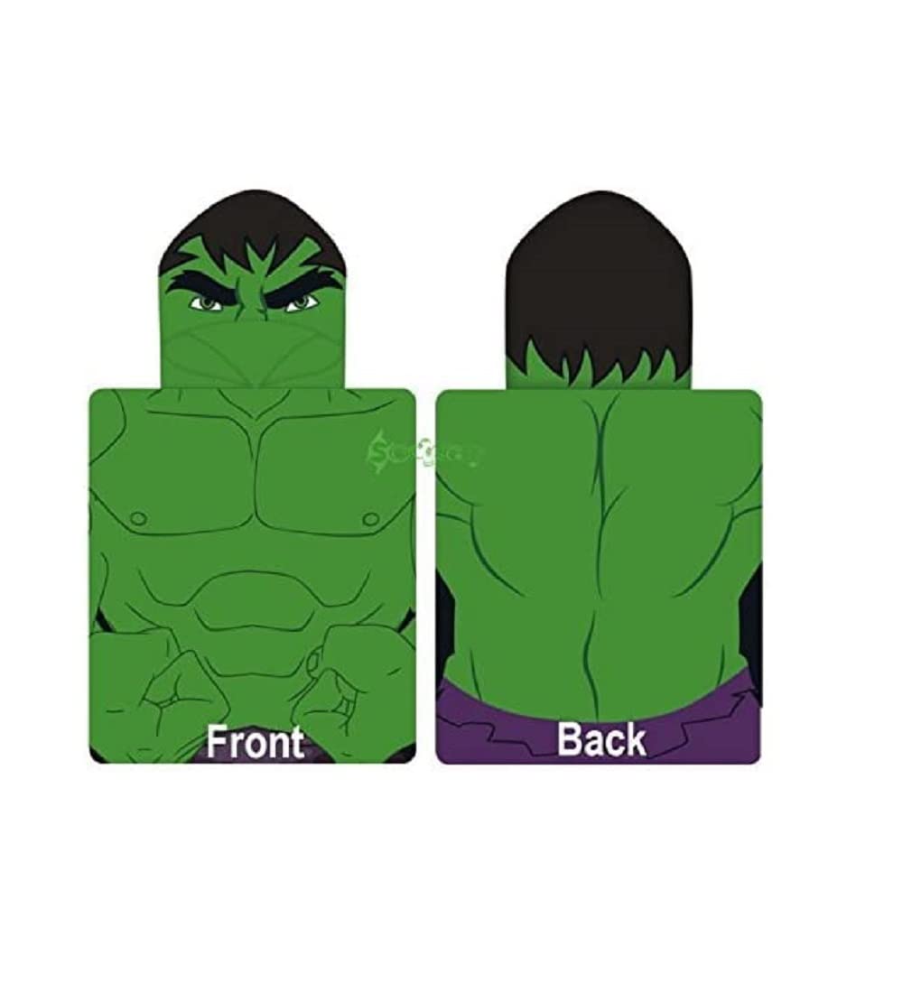 Disney Marvel Avengers Hulk Poncho Hooded Towel