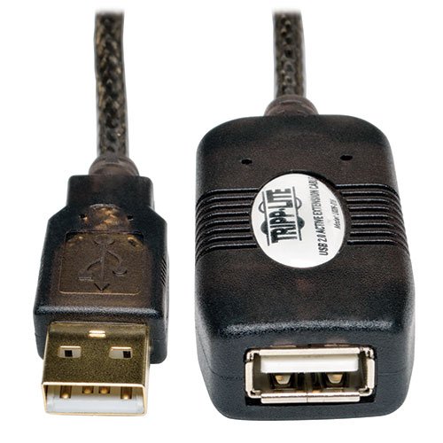 Tripp Lite USB 2.0 Hi-Speed Active Extension Repeater Cable, USB-A (M/F), 5 Meter (16 ft.) (U026-016)