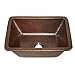 Sinkology SB205-17AG Hawking Pure Solid Dual Mount Bath Sink Handmade, 17