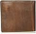Guess Men's Leather Slim Bifold Wallet, tan One Size